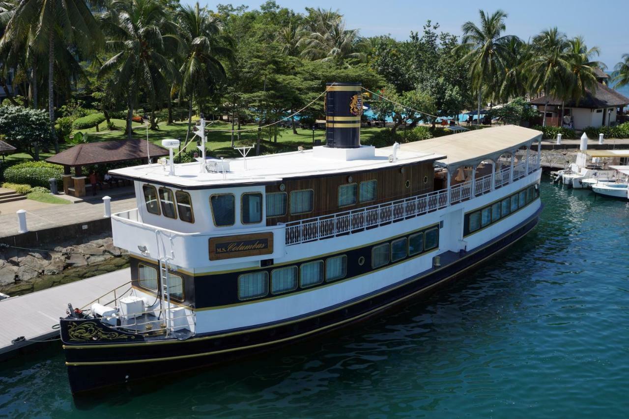 The Pacific Sutera Hotel Kota Kinabalu Exterior photo The 1912 passenger ship SS President Coolidge at the dock at the Four Seasons Resort